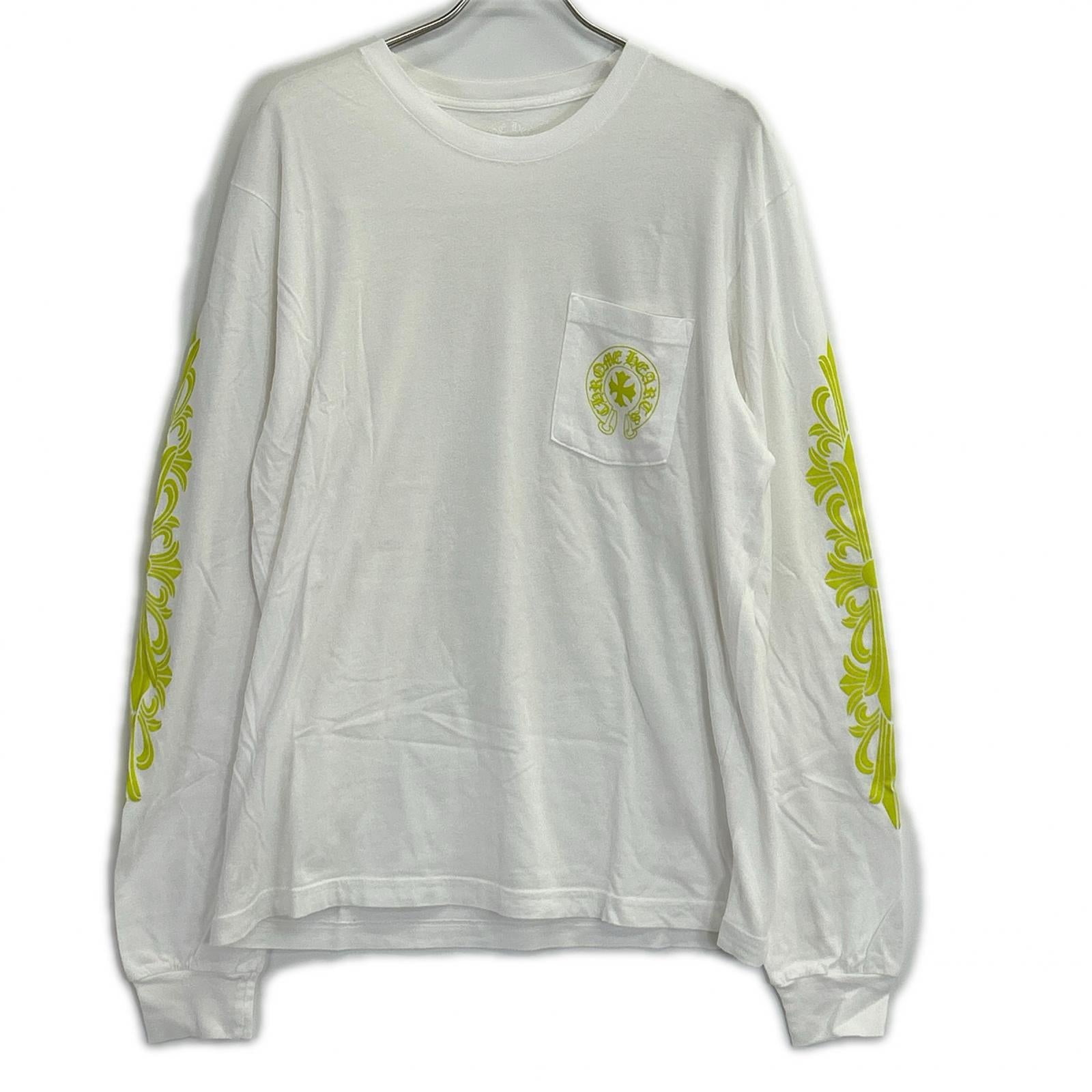 Chrome hearts クロムハーツ 【国内正規】バックプリント 胸元ポケット ロングスリーブTシャツ トップス
