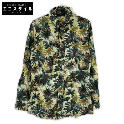 14th addiction フォーティーンス アディクション イエロー 総柄 長袖シャツ トップス
