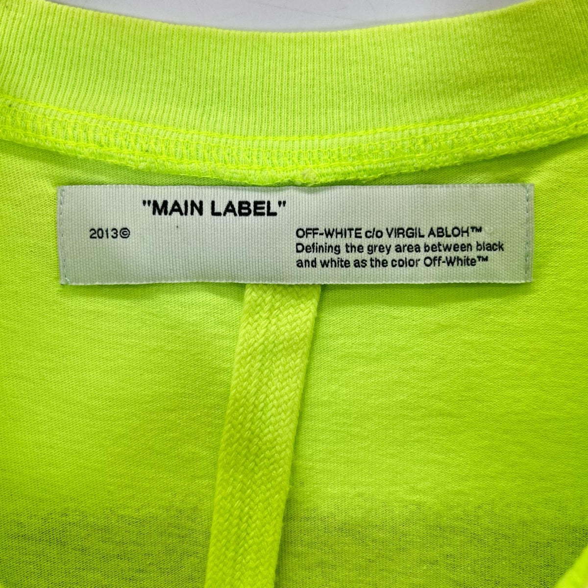 OFF-WHITE オフホワイト 蛍光 半袖 Tシャツ トップス