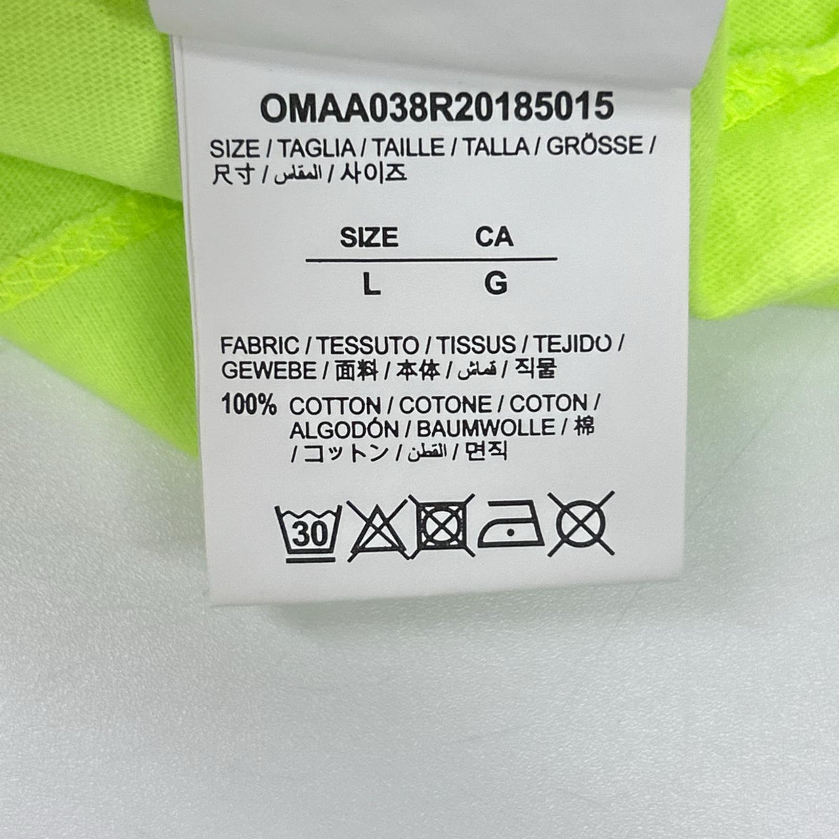 OFF-WHITE オフホワイト 蛍光 半袖 Tシャツ トップス