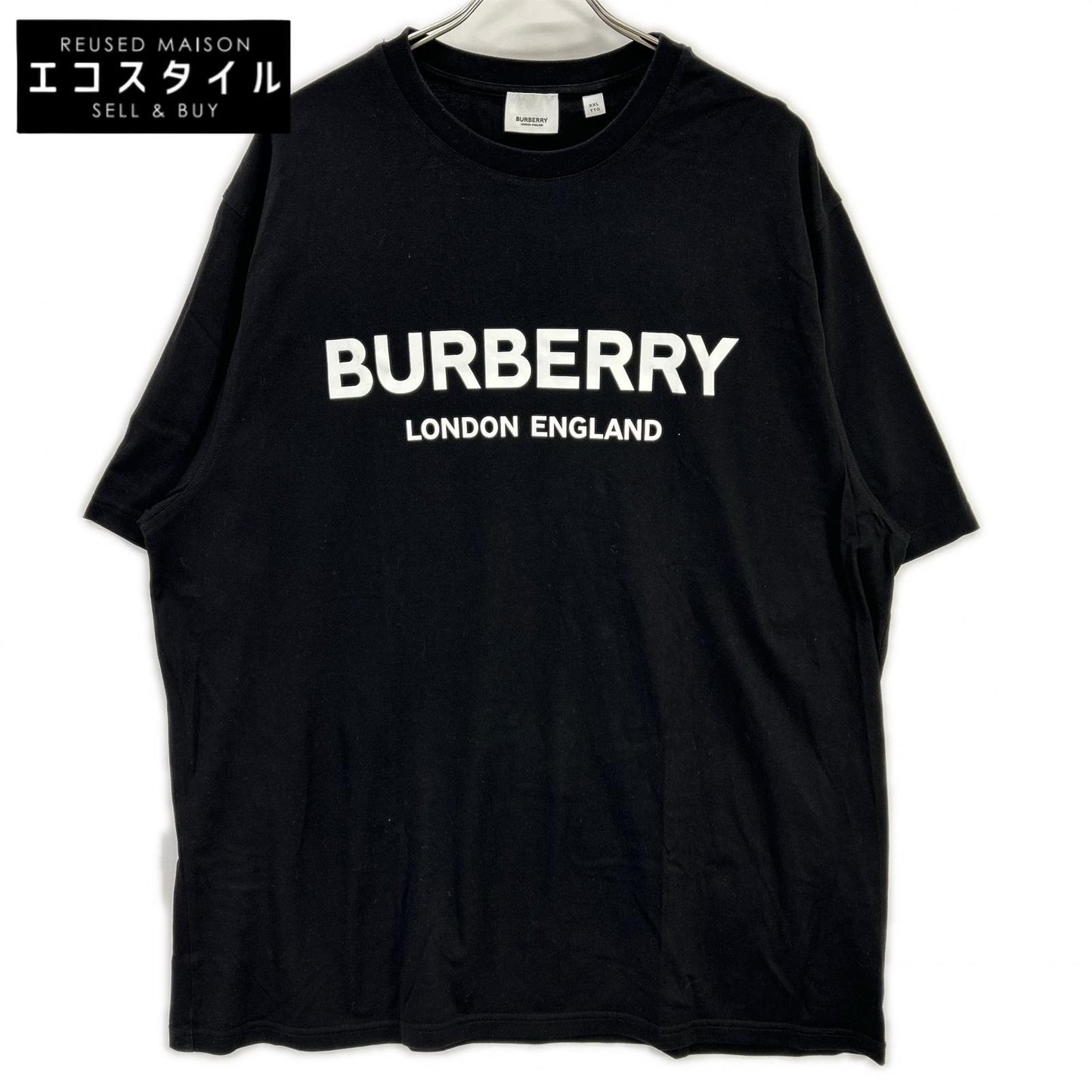 BURBERRY バーバリー 8026016 ブラック ロゴTシャツ トップス