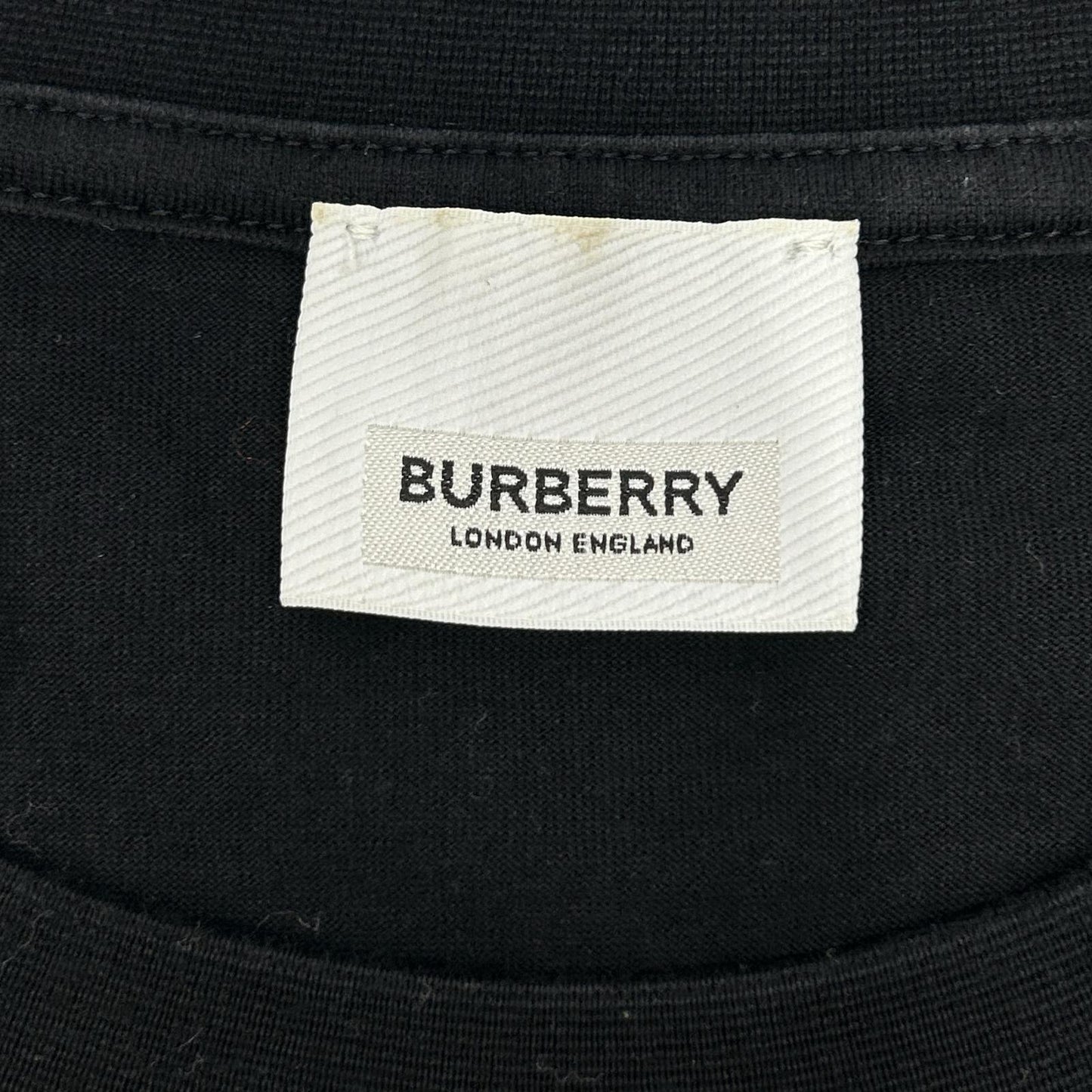 BURBERRY バーバリー 8026016 ブラック ロゴTシャツ トップス