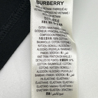 BURBERRY バーバリー 8026016 ブラック ロゴTシャツ トップス
