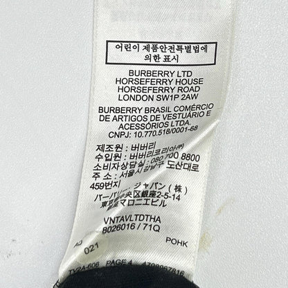 BURBERRY バーバリー 8026016 ブラック ロゴTシャツ トップス