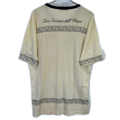 DOLCE&GABBANA ドルチェアンドガッバーナ G8EC9T アイボリー ZEUS プリントTシャツ トップス