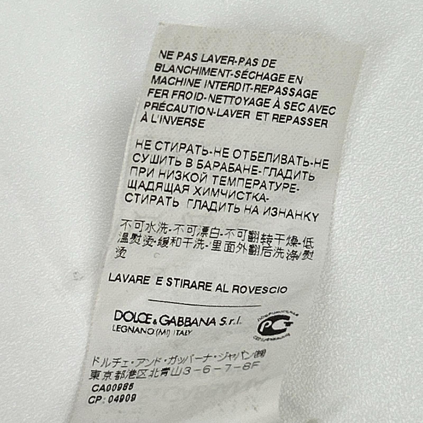 DOLCE&GABBANA ドルチェアンドガッバーナ G8EC9T アイボリー ZEUS プリントTシャツ トップス