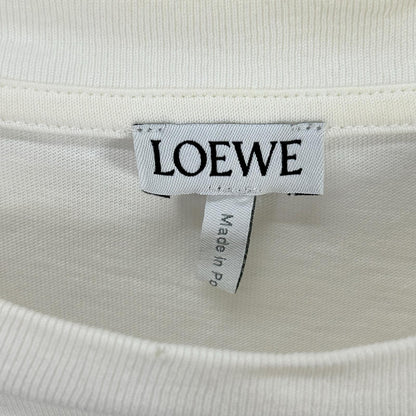LOEWE ロエベ H6299710SI ホワイト アナグラム プリントTシャツ トップス