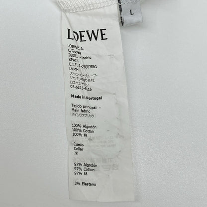 LOEWE ロエベ H6299710SI ホワイト アナグラム プリントTシャツ トップス