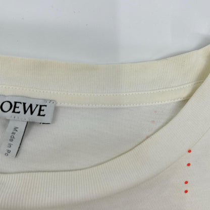 LOEWE ロエベ H6299710SI ホワイト アナグラム プリントTシャツ トップス