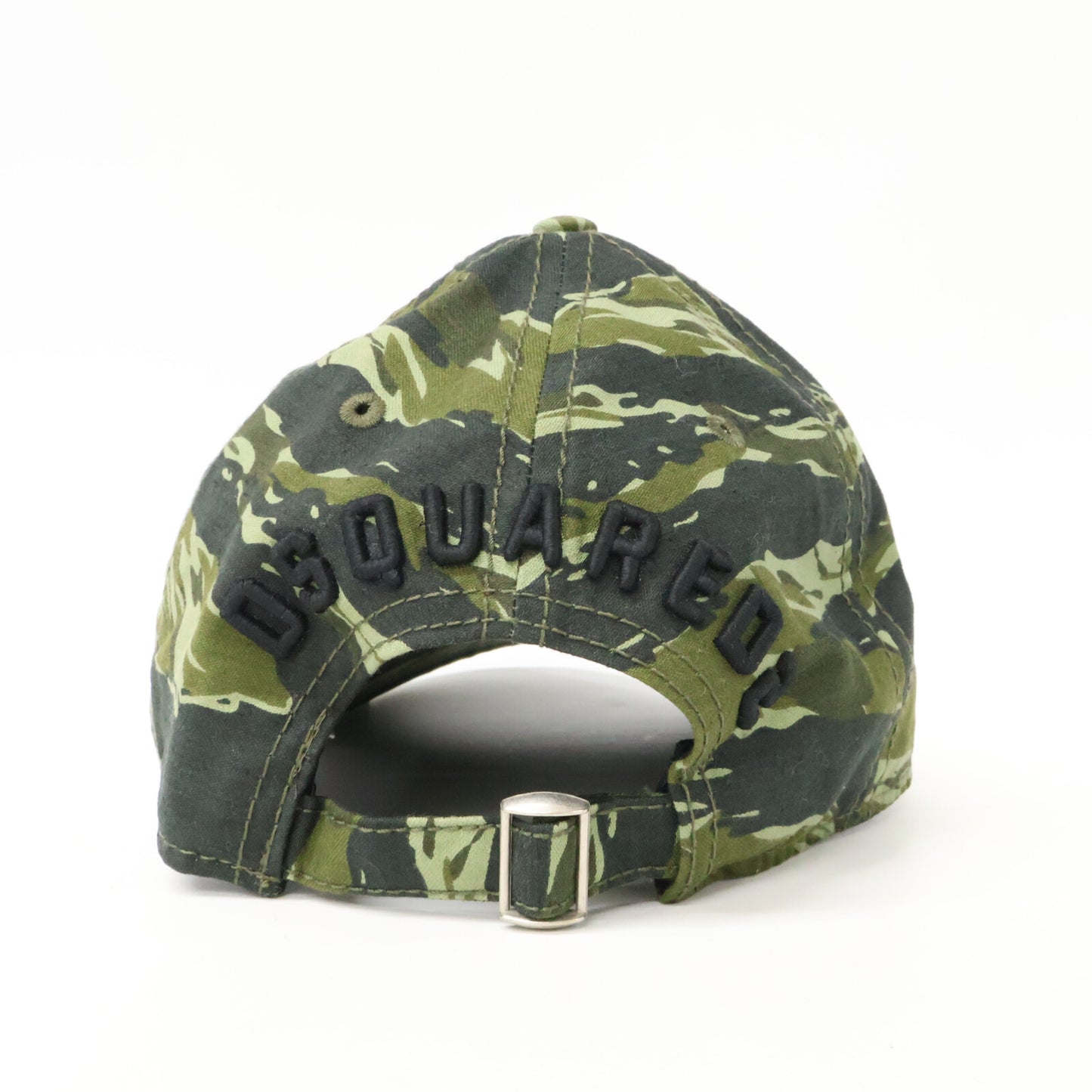 DSQUARED2 ディースクエアード 【美品】S82BC4001 SJ16801581SS19 ICONロゴ カモフラージュ柄 ベースボールキャップ 帽子