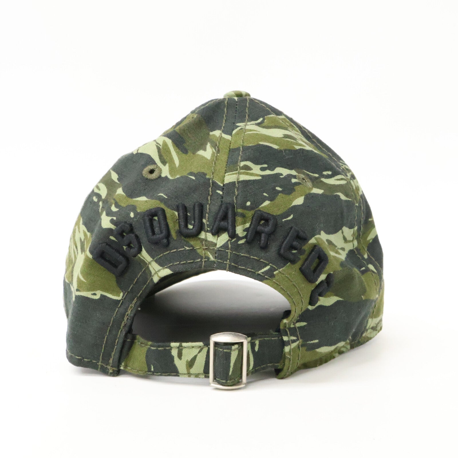 DSQUARED2 ディースクエアード 【美品】S82BC4001 SJ16801581SS19 ICONロゴ カモフラージュ柄 ベースボールキャップ 帽子