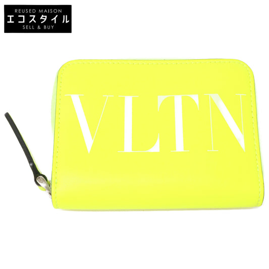 VALENTINO VLTN fluorescent neck-holder wallet coin case