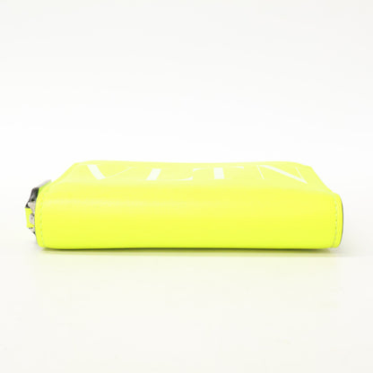 VALENTINO VLTN fluorescent neck-holder wallet coin case