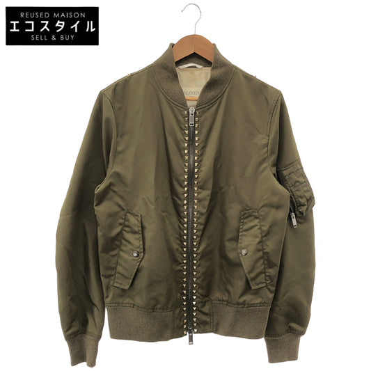 VALENTINO ヴァレンティノ PV3C1162KP カーキ ロックスタッズ MA-1 トップス