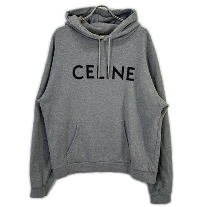 CELINE セリーヌ 2Y321052H グレー ロゴプリント スウェット フーディ トップス