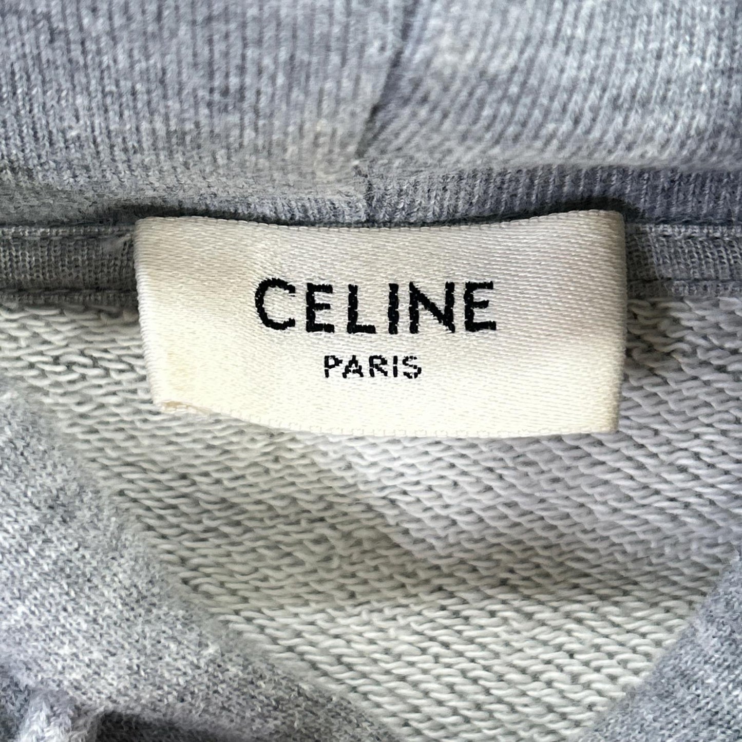 CELINE セリーヌ 2Y321052H グレー ロゴプリント スウェット フーディ トップス