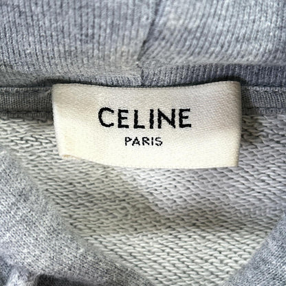 CELINE セリーヌ 2Y321052H グレー ロゴプリント スウェット フーディ トップス