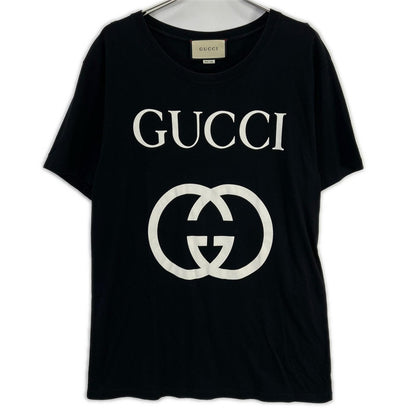 GUCCI グッチ 493117 ブラック GG インターロッキング Tシャツ トップス