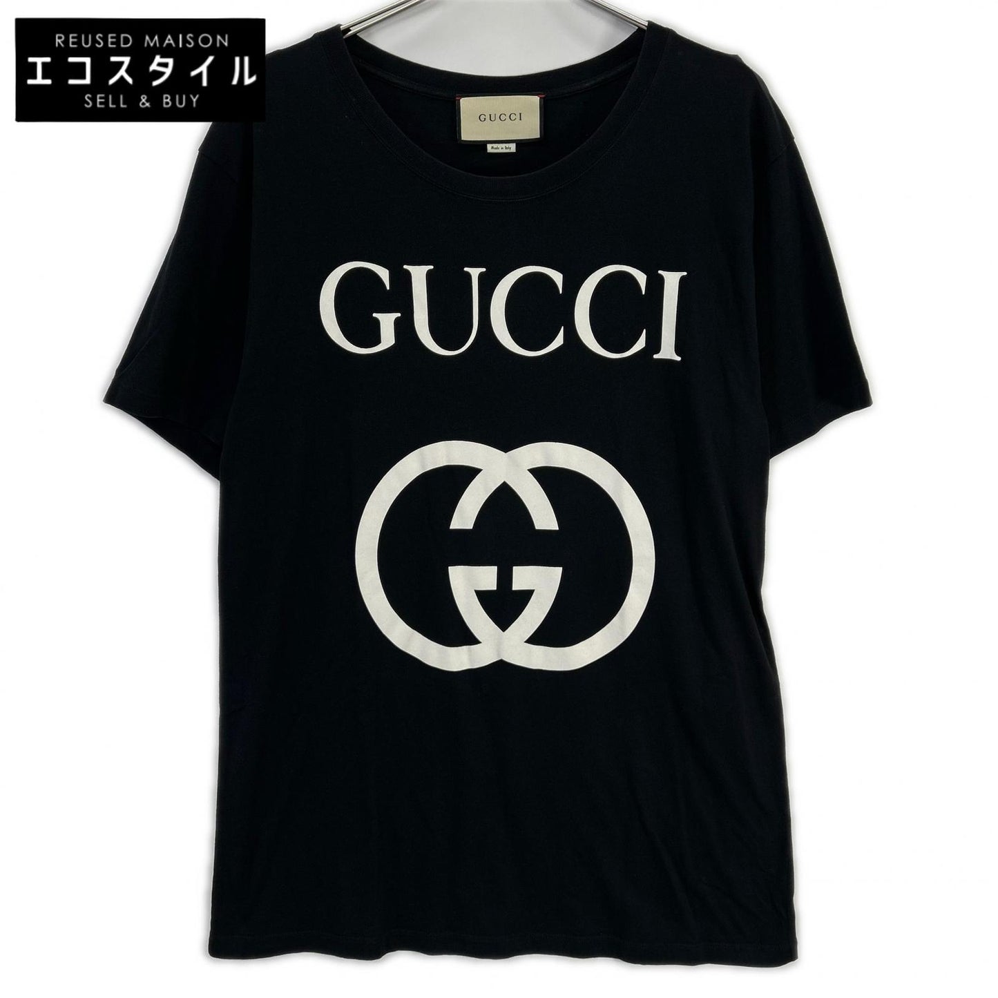 GUCCI グッチ 493117 ブラック GG インターロッキング Tシャツ トップス