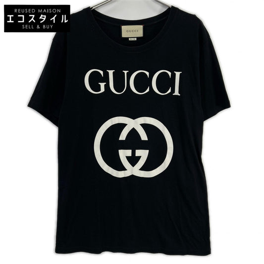 GUCCI グッチ 493117 ブラック GG インターロッキング Tシャツ トップス