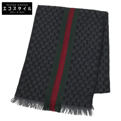 GUCCI グッチ 【即決/国内正規】シェリーライン GG柄 シルク/ウール ストール