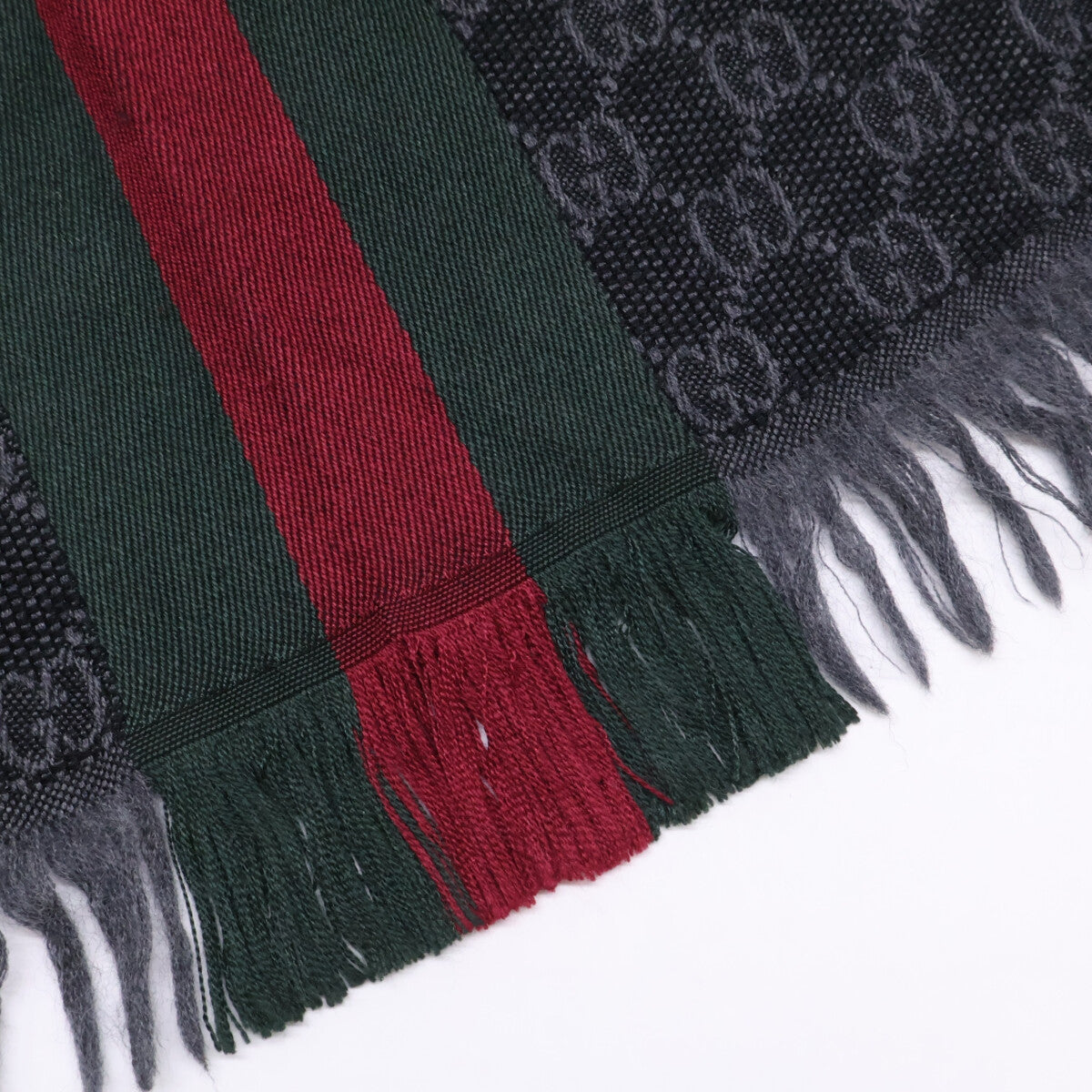 GUCCI グッチ 【即決/国内正規】シェリーライン GG柄 シルク/ウール ストール