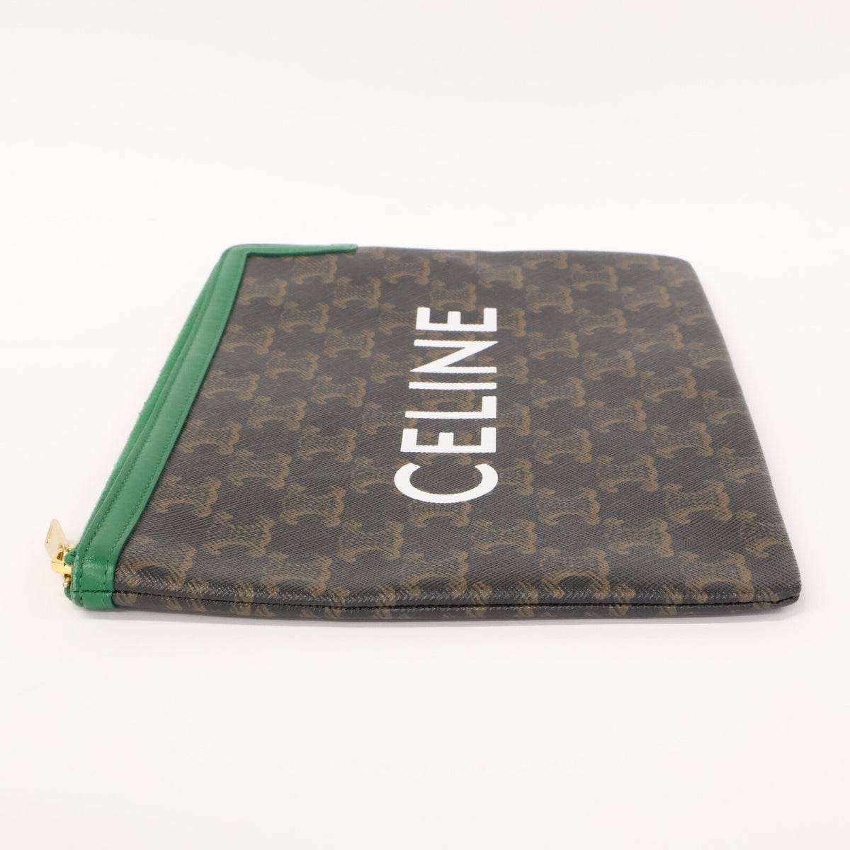 CELINE セリーヌ 【美品】トリオンフ ロゴプリント クラッチバッグ セカンドバッグ クラッチバッグ