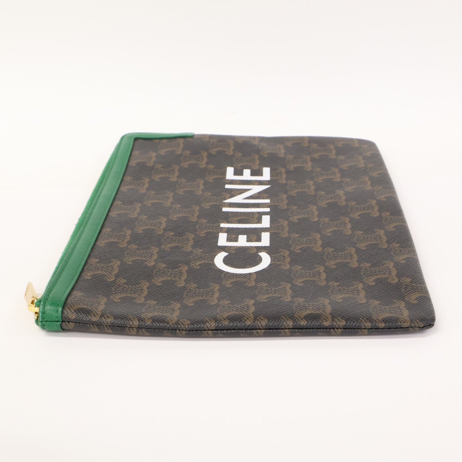 CELINE セリーヌ 【美品】トリオンフ ロゴプリント クラッチバッグ セカンドバッグ クラッチバッグ