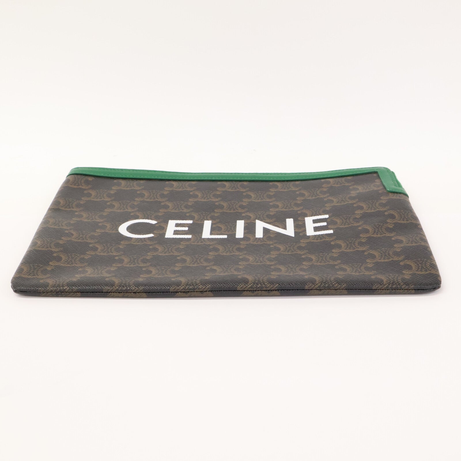CELINE セリーヌ 【美品】トリオンフ ロゴプリント クラッチバッグ セカンドバッグ クラッチバッグ