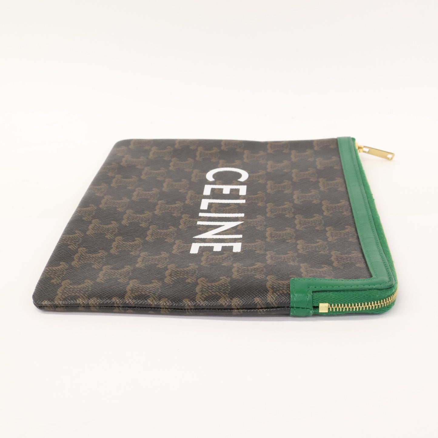 CELINE セリーヌ 【美品】トリオンフ ロゴプリント クラッチバッグ セカンドバッグ クラッチバッグ