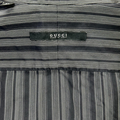 GUCCI グッチ 121037 ブラック ストライプ シャツ トップス