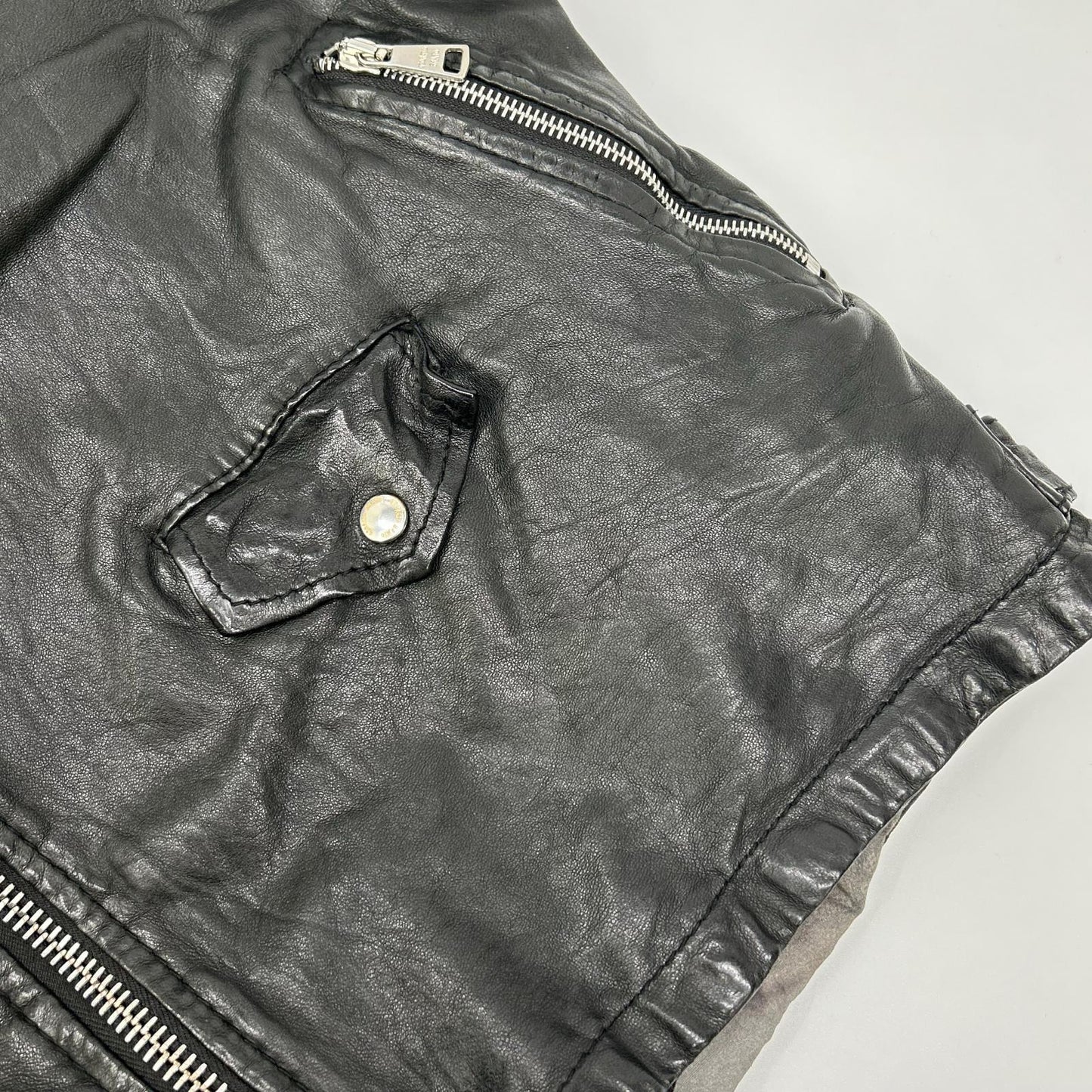 GIORGIOBRATO ジョルジオブラット GU17S7242V CORPO ラムレザー ダブルライダースジャケット ジャケット
