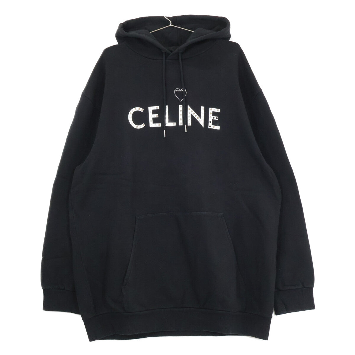 CELINE セリーヌ 【国内正規】2Y701670Q ロゴｘスタッズ アーティストプリント プルオーバー パーカー トップス