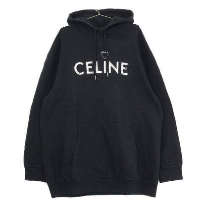 CELINE セリーヌ 【国内正規】2Y701670Q ロゴｘスタッズ アーティストプリント プルオーバー パーカー トップス