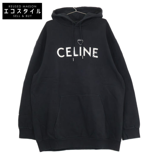 CELINE セリーヌ 【国内正規】2Y701670Q ロゴｘスタッズ アーティストプリント プルオーバー パーカー トップス