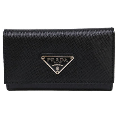 PRADA プラダ 【美品】トライアングルロゴ サフィアーノレザー 6連 キーケース
