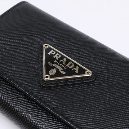 PRADA プラダ 【美品】トライアングルロゴ サフィアーノレザー 6連 キーケース