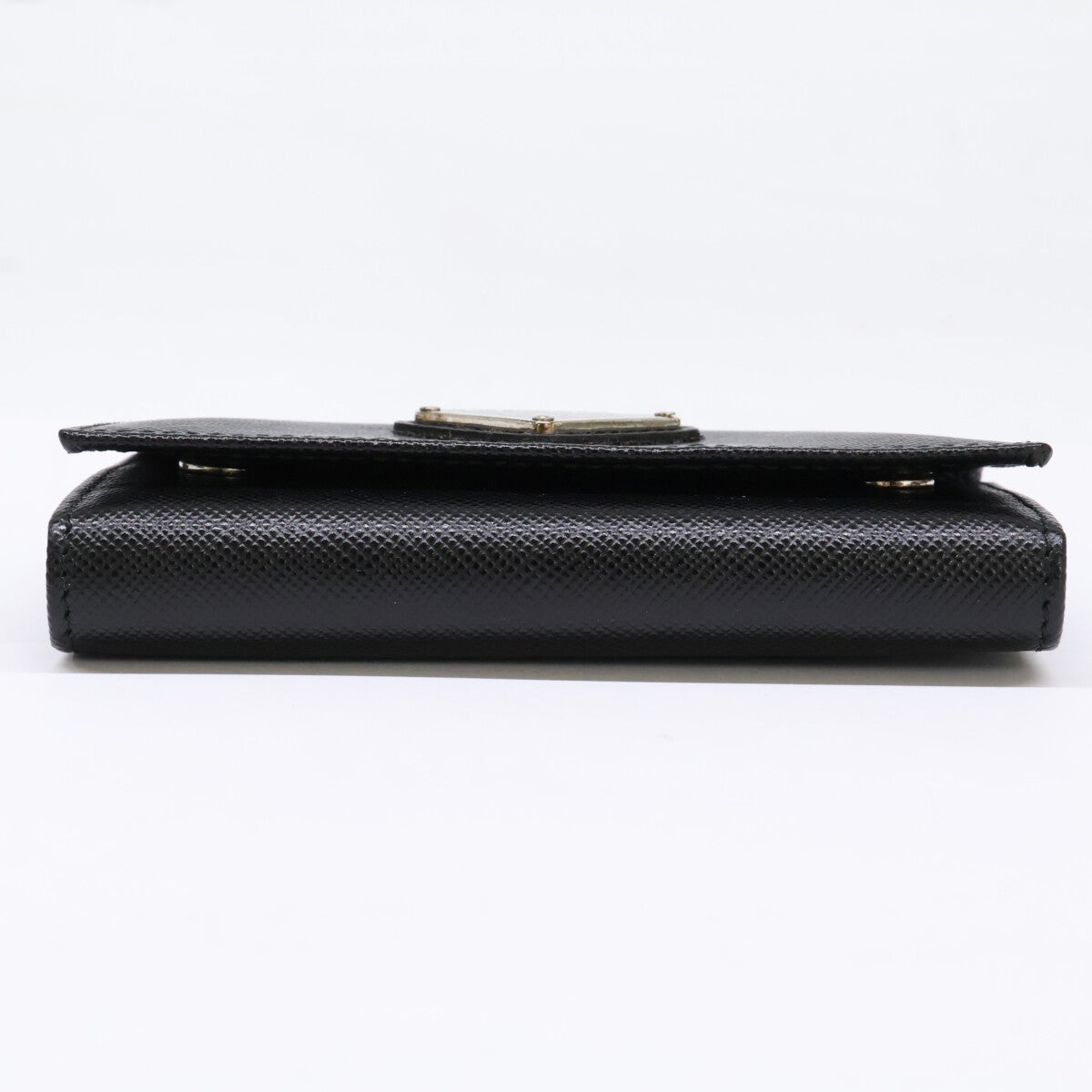 PRADA プラダ 【美品】トライアングルロゴ サフィアーノレザー 6連 キーケース
