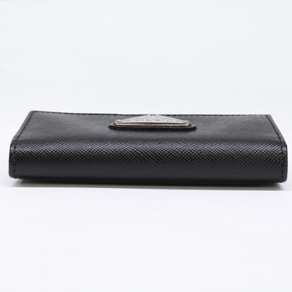 PRADA プラダ 【美品】トライアングルロゴ サフィアーノレザー 6連 キーケース
