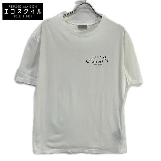 DIOR ディオール 863J621I2712 ホワイト アトリエロゴ Tシャツ トップス