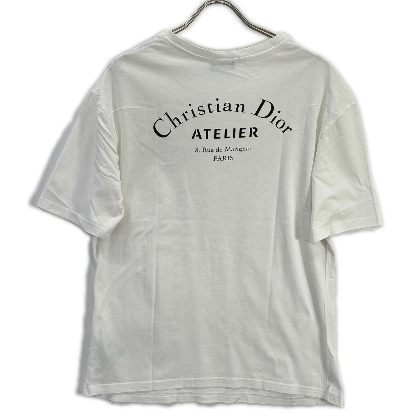 DIOR ディオール 863J621I2712 ホワイト アトリエロゴ Tシャツ トップス