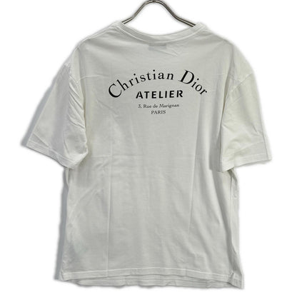 DIOR ディオール 863J621I2712 ホワイト アトリエロゴ Tシャツ トップス