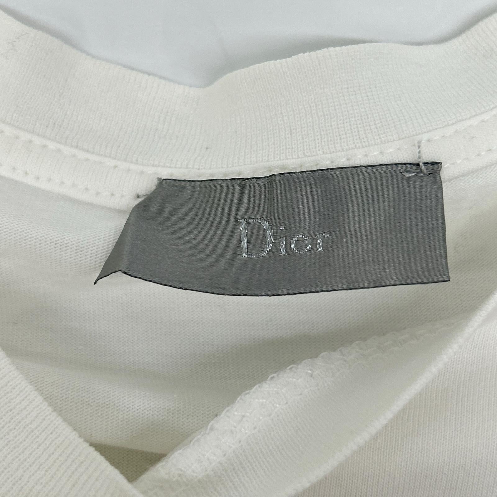 DIOR ディオール 863J621I2712 ホワイト アトリエロゴ Tシャツ トップス