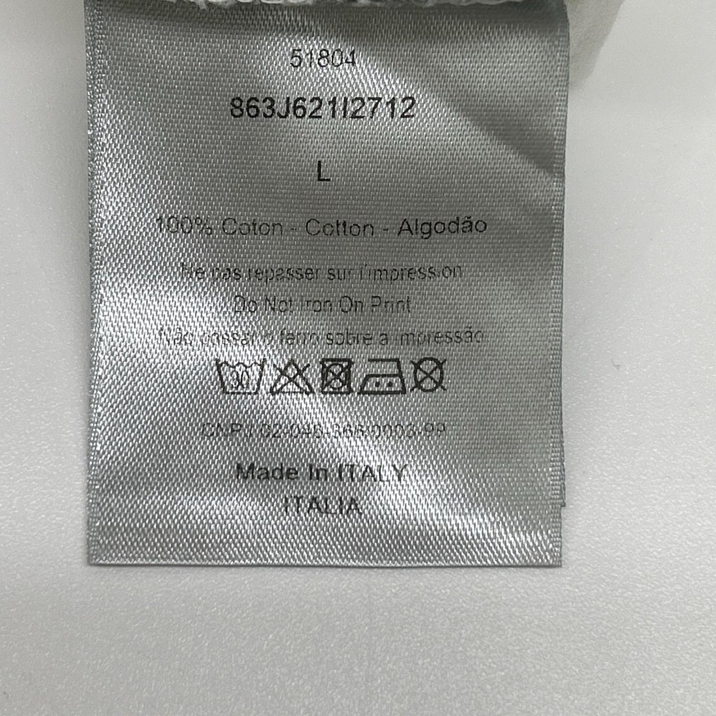 DIOR ディオール 863J621I2712 ホワイト アトリエロゴ Tシャツ トップス