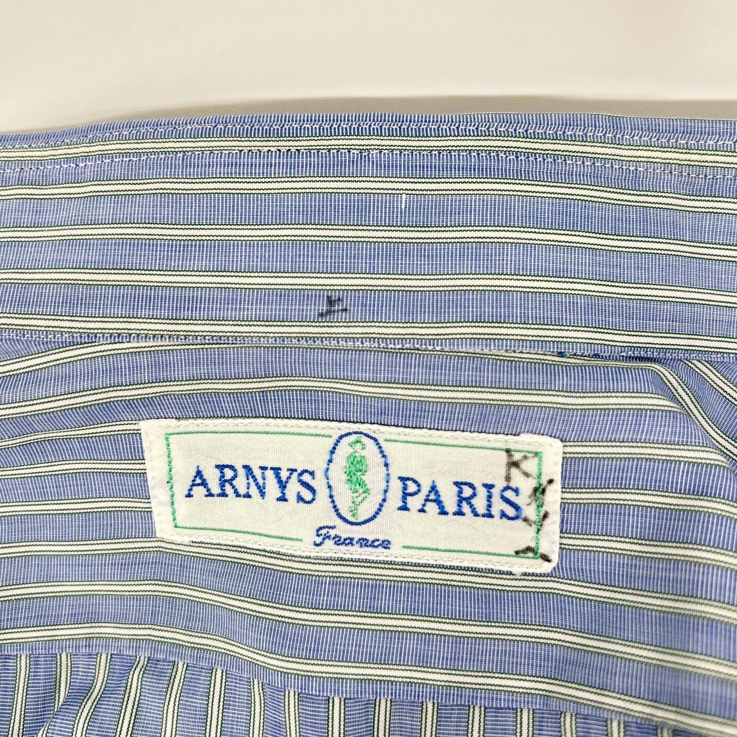 ARNYS アルニス ブルー ストライプ 長袖シャツ トップス
