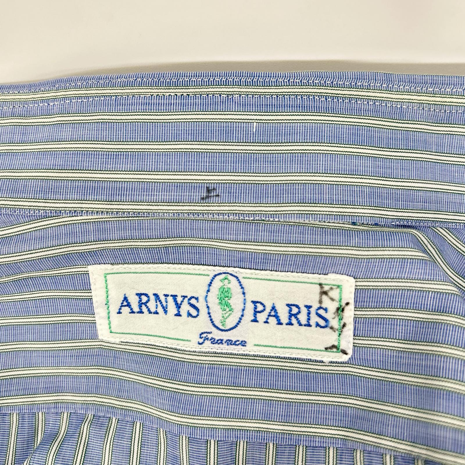 ARNYS アルニス ブルー ストライプ 長袖シャツ トップス