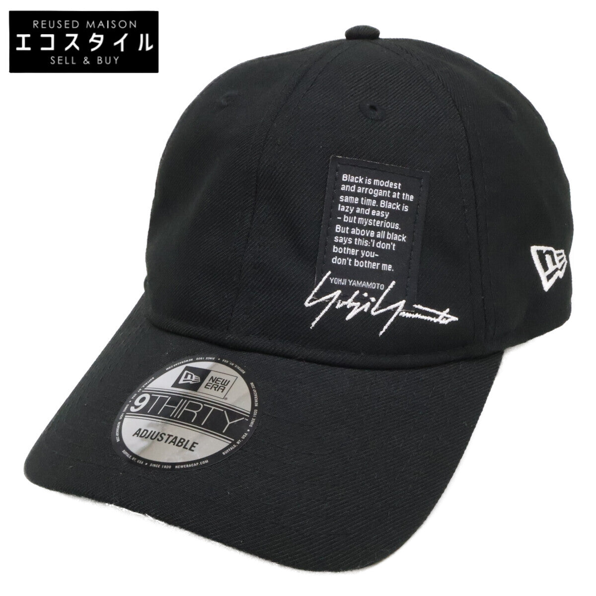 Yohji Yamamoto POUR HOMME ヨウジヤマモトプールオム HE-H81-973 NEW ERA 930 YY LABEL LOGO ニューエラ シグネチャーロゴ刺繍 キャップ 帽子