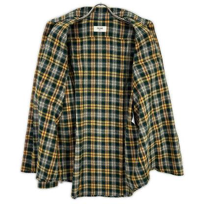 CELINE セリーヌ 22AW　2C574954R エディ期 ルーズランバージャック チャック 長袖 シャツ トップス