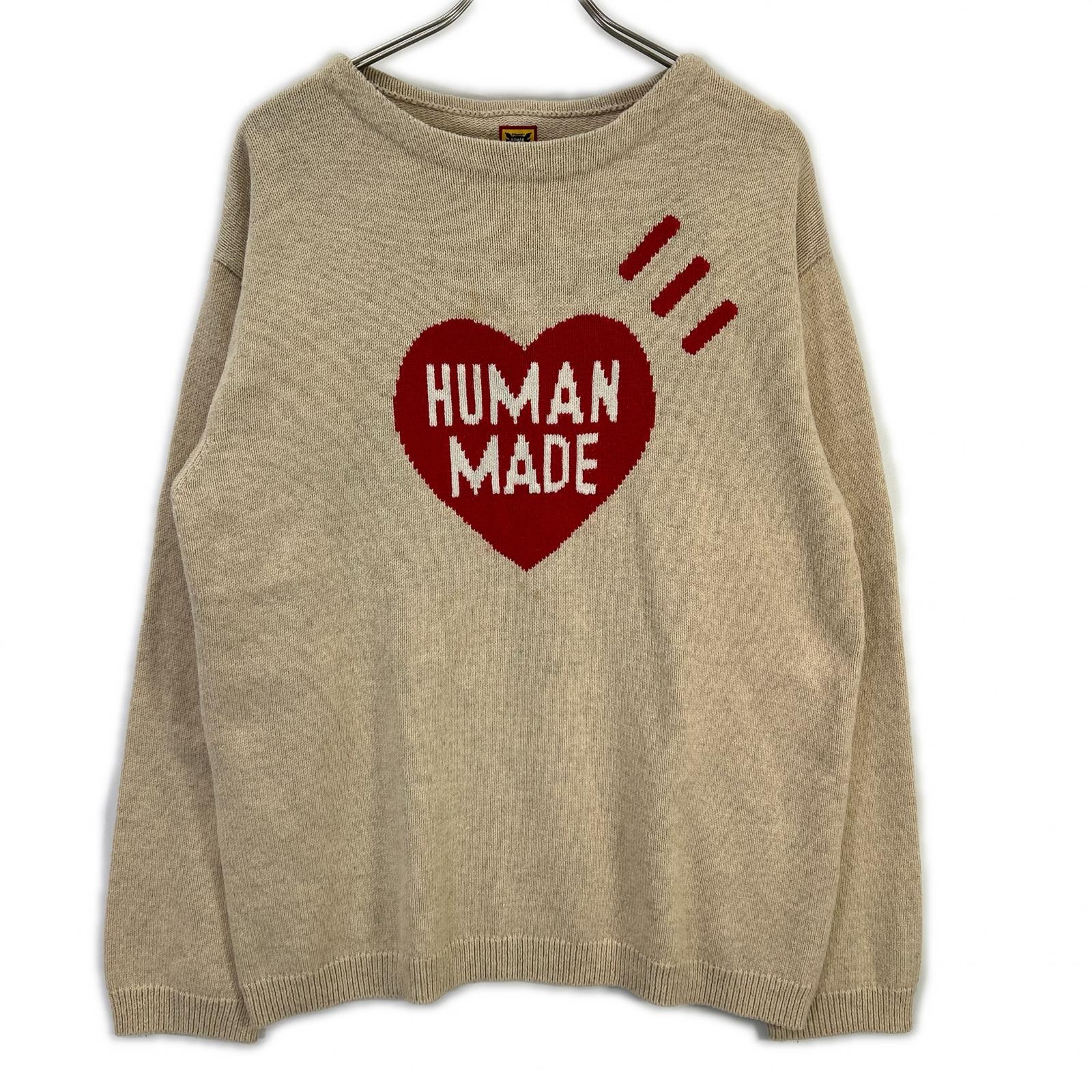 HUMAN MADE ヒューマンメイド ライトベージュ ハートロゴ フリース