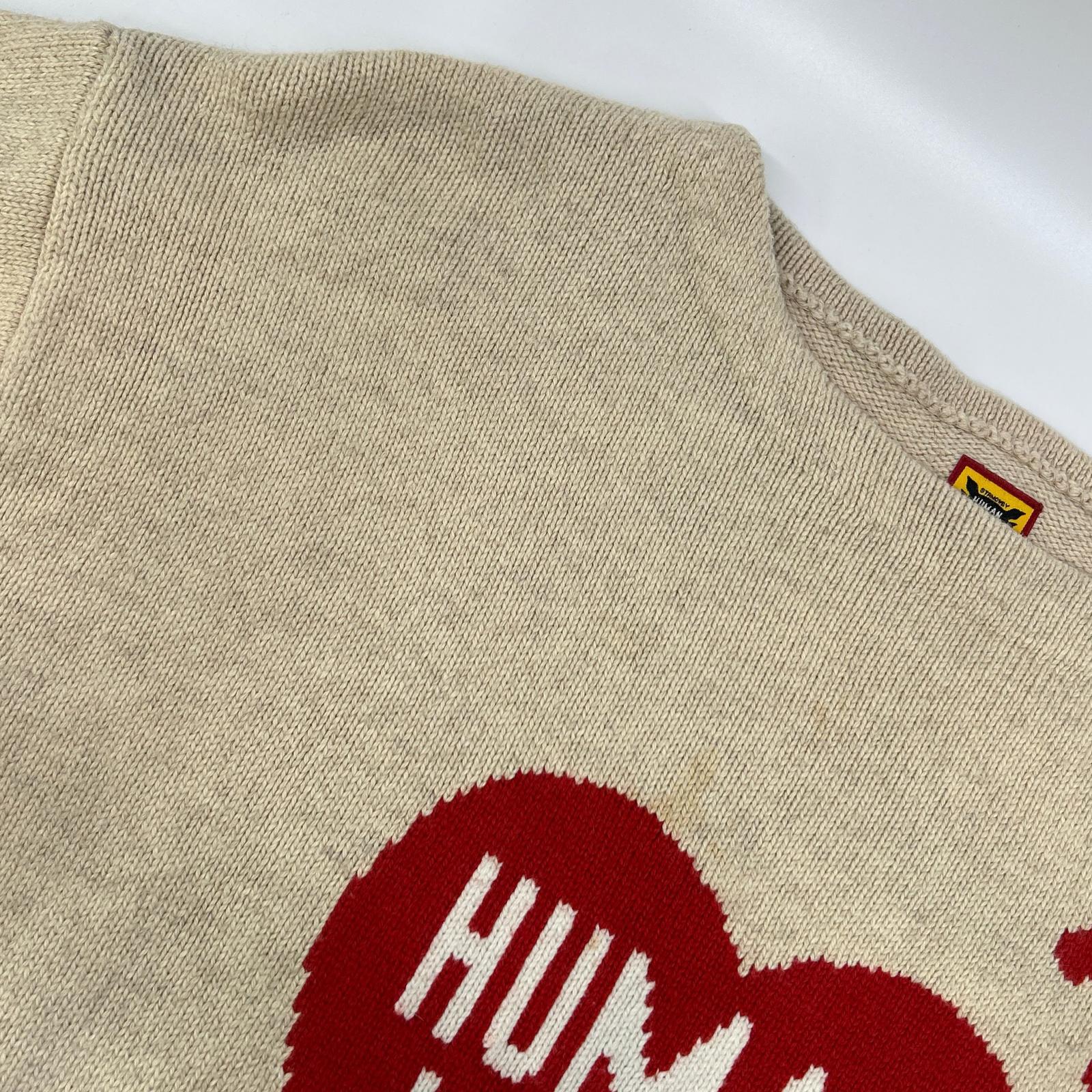 HUMAN MADE ヒューマンメイド ライトベージュ ハートロゴ フリース